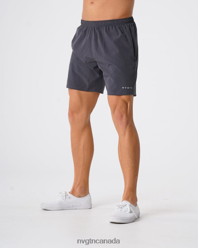 NVGTN Bottoms Men Flex Shorts Charcoal HJXFTJ780