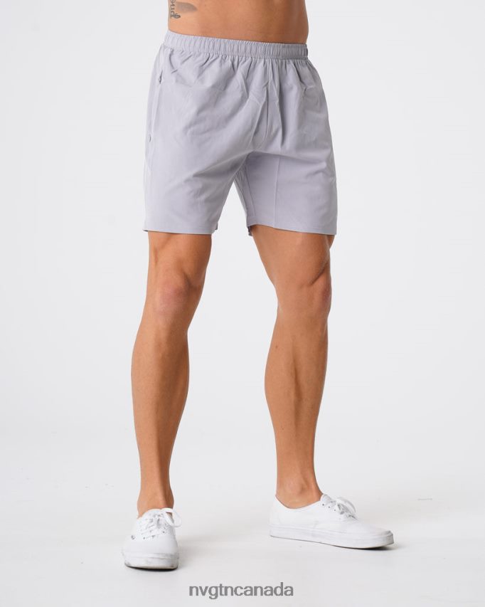 NVGTN Bottoms Men Flex Shorts Grey HJXFTJ778