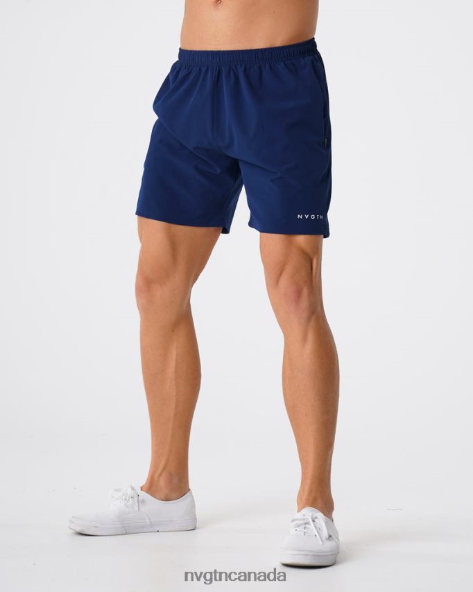 NVGTN Bottoms Men Flex Shorts Navy HJXFTJ781
