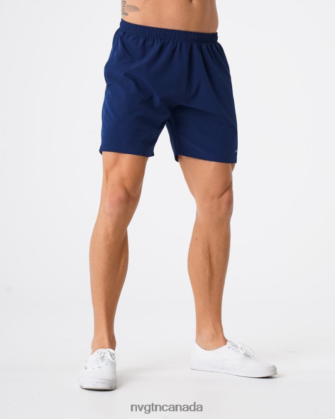 NVGTN Bottoms Men Flex Shorts Navy HJXFTJ781