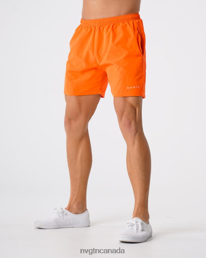 NVGTN Bottoms Men Flex Shorts Orange HJXFTJ803