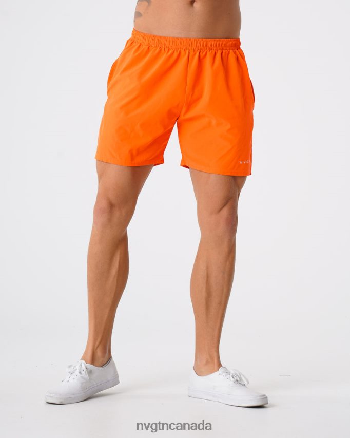 NVGTN Bottoms Men Flex Shorts Orange HJXFTJ803