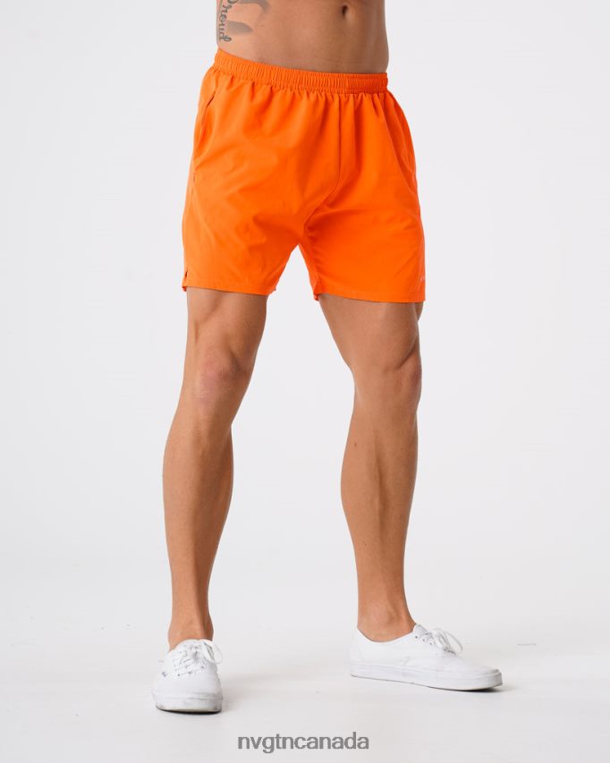NVGTN Bottoms Men Flex Shorts Orange HJXFTJ803