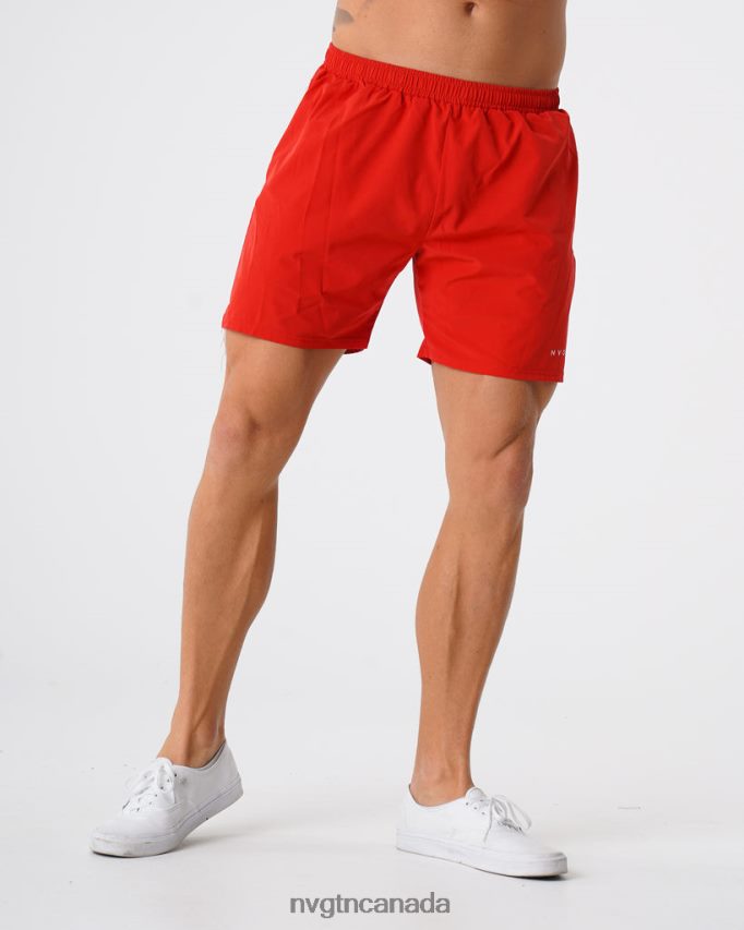 NVGTN Bottoms Men Flex Shorts Red HJXFTJ804