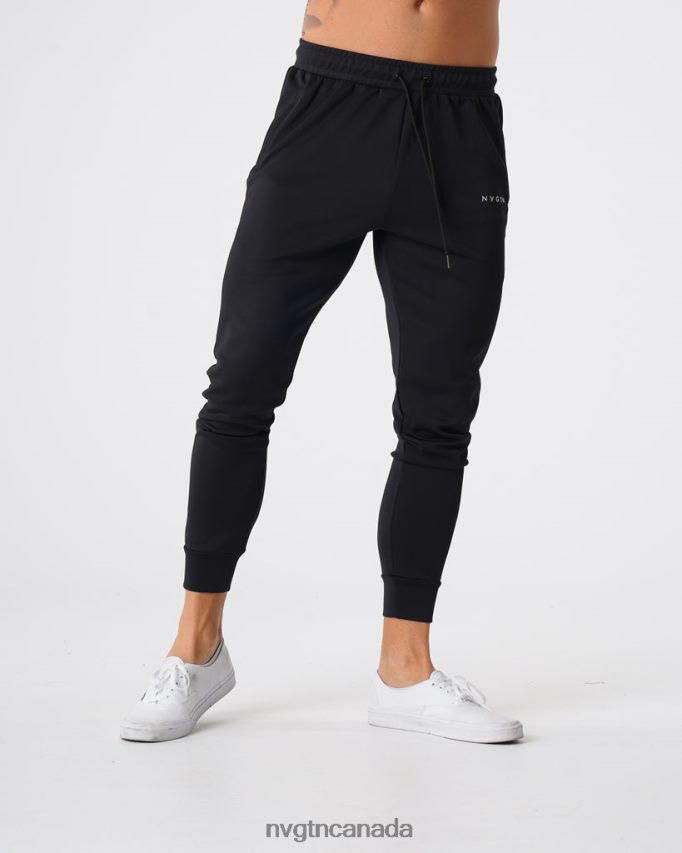 NVGTN Bottoms Men Track Joggers Black HJXFTJ796