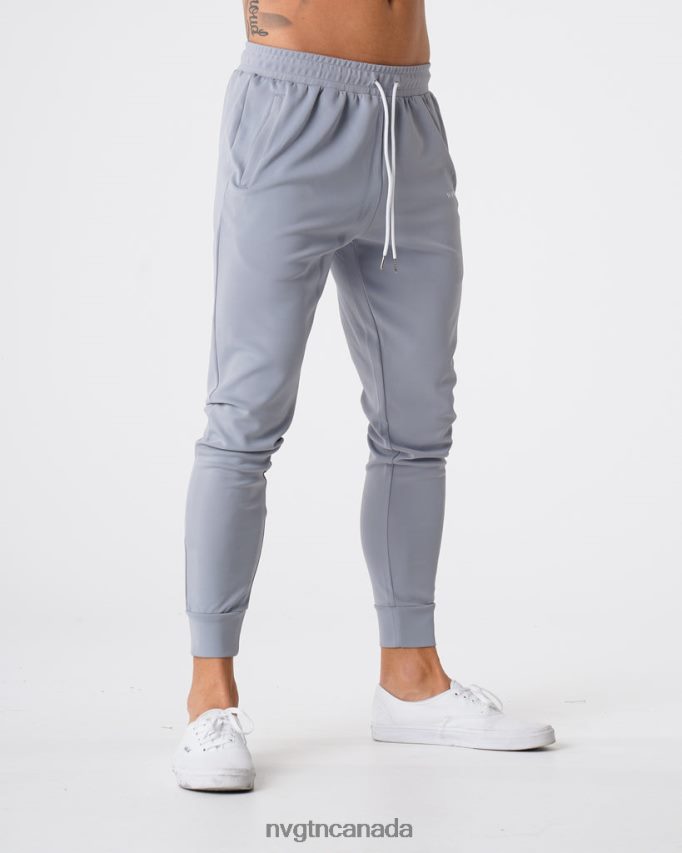 NVGTN Bottoms Men Track Joggers Grey HJXFTJ797