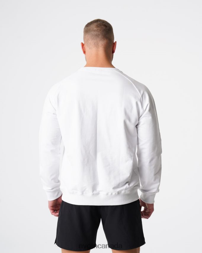 NVGTN Tops Men Crew Neck Sweatshirt White HJXFTJ791
