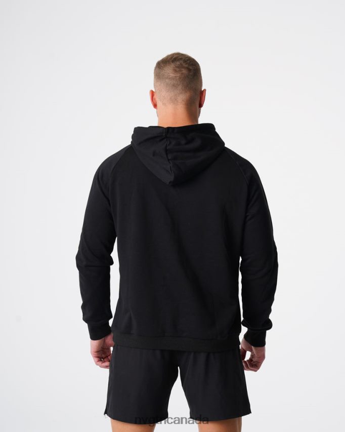 NVGTN Tops Men Lounge Hoodie Black HJXFTJ784