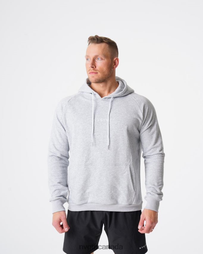 NVGTN Tops Men Lounge Hoodie Grey HJXFTJ786