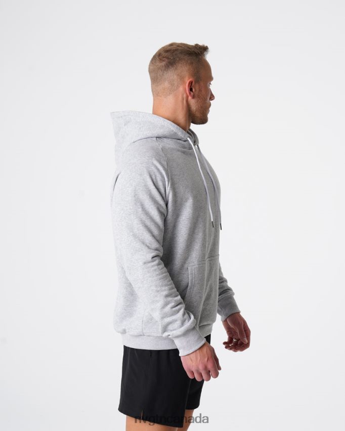 NVGTN Tops Men Lounge Hoodie Grey HJXFTJ786