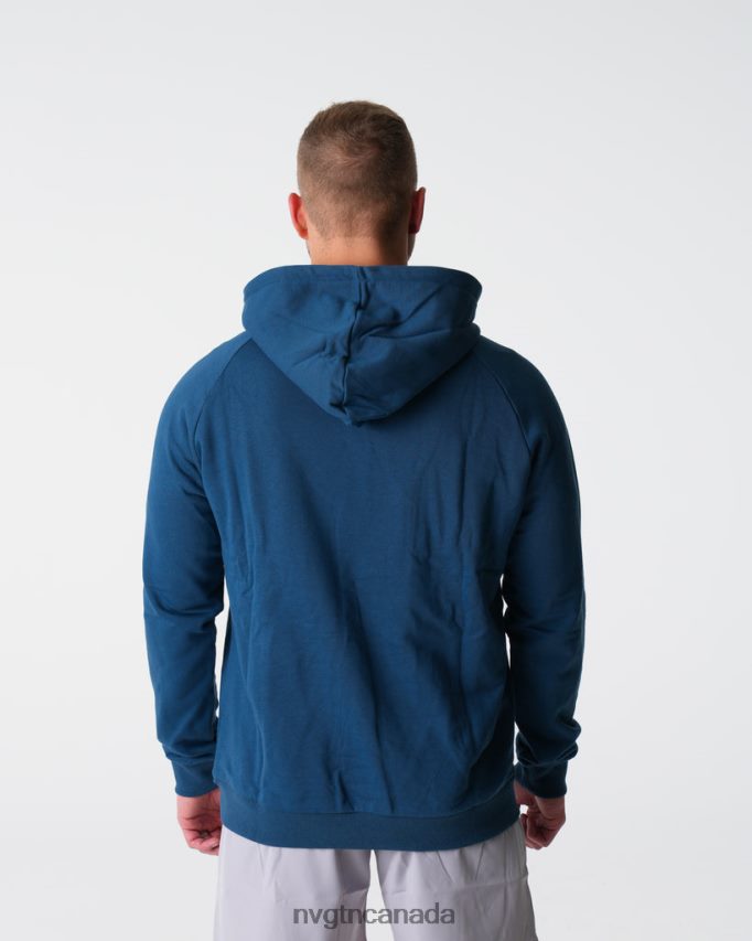 NVGTN Tops Men Lounge Hoodie Navy HJXFTJ789