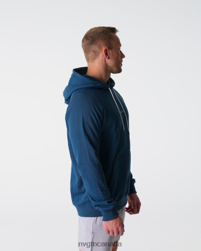 NVGTN Tops Men Lounge Hoodie Navy HJXFTJ789