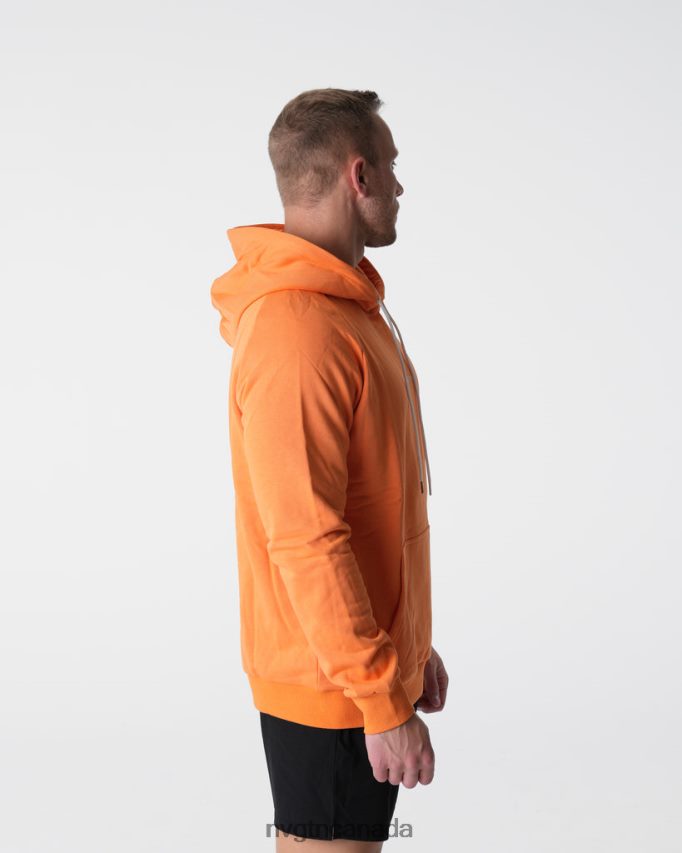 NVGTN Tops Men Lounge Hoodie Orange HJXFTJ788