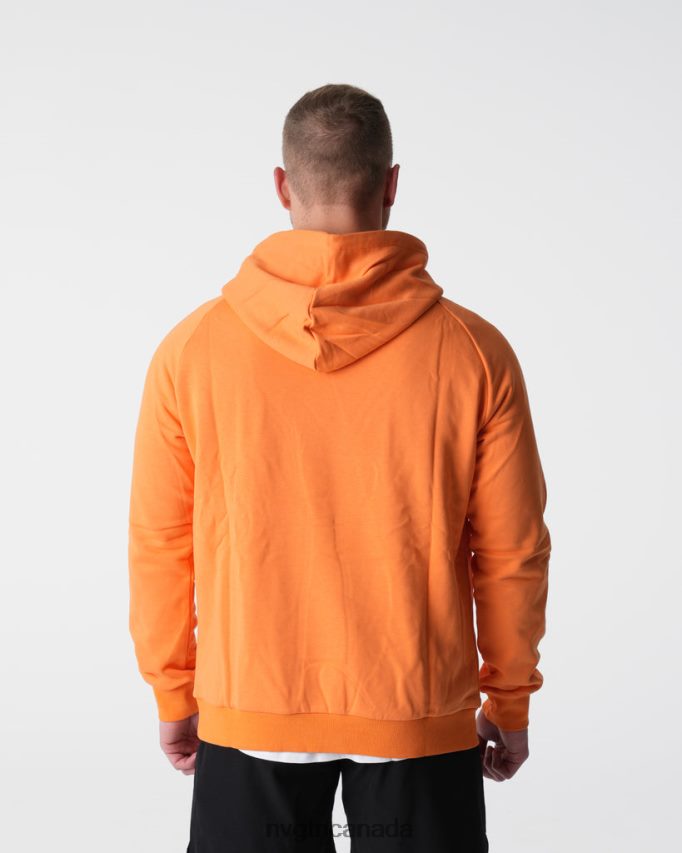 NVGTN Tops Men Lounge Hoodie Orange HJXFTJ788