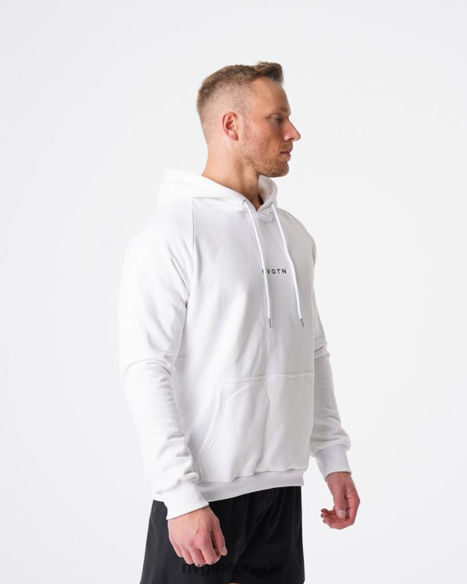NVGTN Tops Men Lounge Hoodie White HJXFTJ785