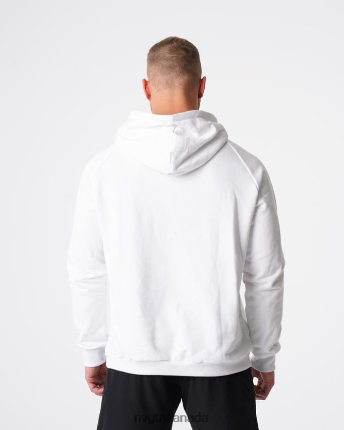 NVGTN Tops Men Lounge Hoodie White HJXFTJ785