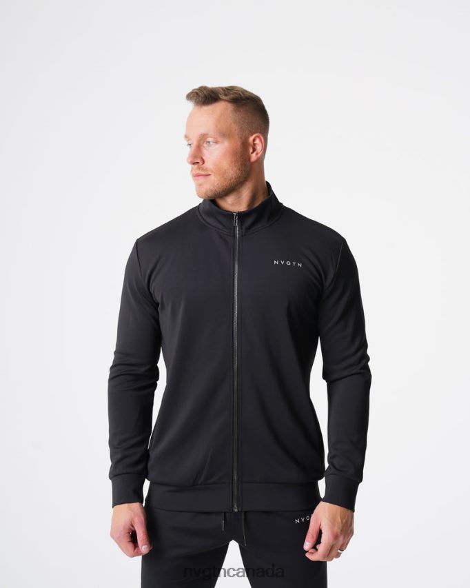 NVGTN Tops Men Track Jacket Black HJXFTJ793