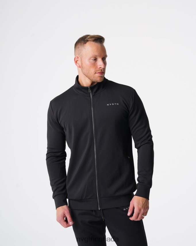 NVGTN Tops Men Track Jacket Black HJXFTJ793