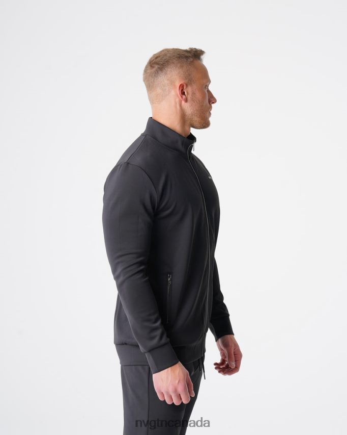 NVGTN Tops Men Track Jacket Black HJXFTJ793