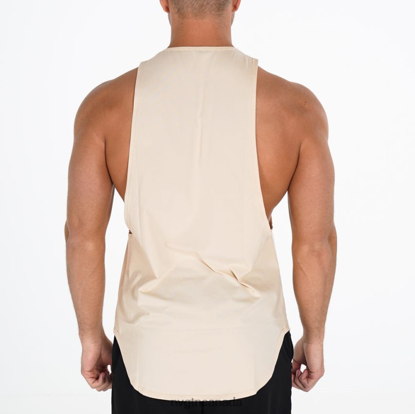 NVGTN Tops Men Pulse Edge Tank Beige HJXFTJ807