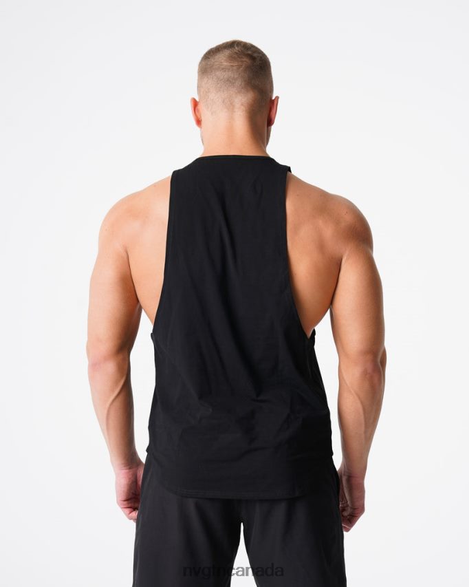 NVGTN Tops Men Pulse Edge Tank Black HJXFTJ772