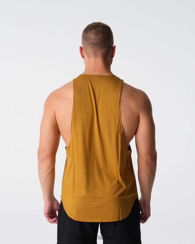 NVGTN Tops Men Pulse Edge Tank Bronze HJXFTJ776