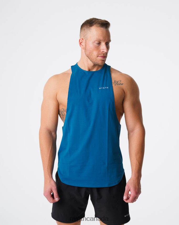 NVGTN Tops Men Pulse Edge Tank French Blue HJXFTJ801