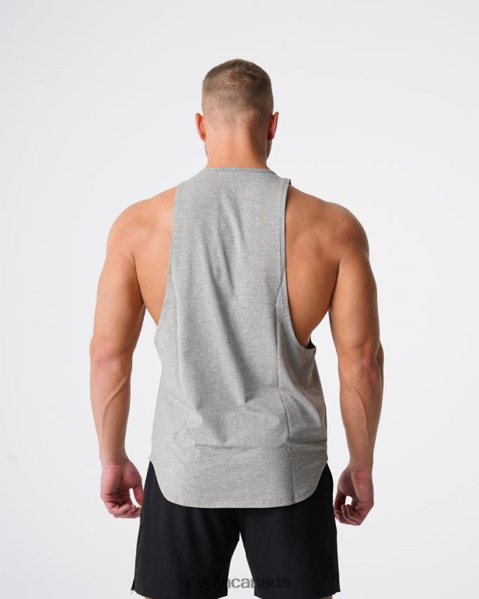 NVGTN Tops Men Pulse Edge Tank Grey HJXFTJ774