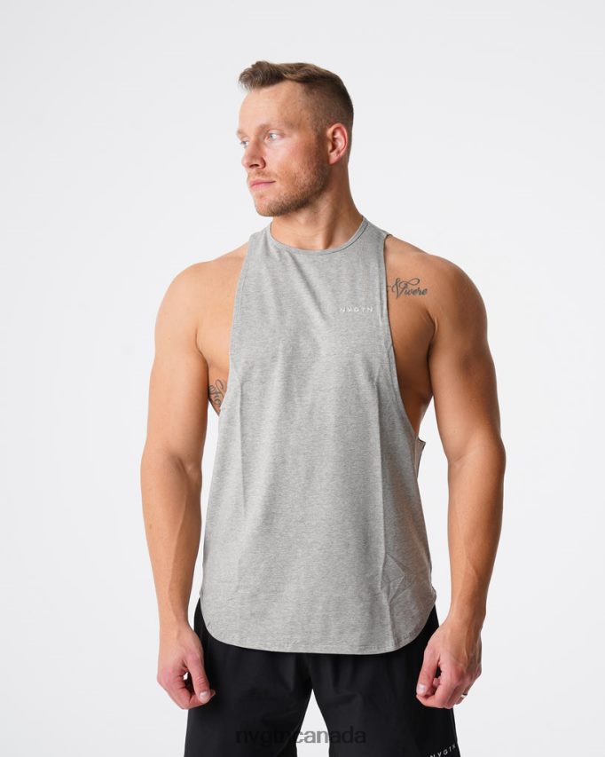 NVGTN Tops Men Pulse Edge Tank Grey HJXFTJ774