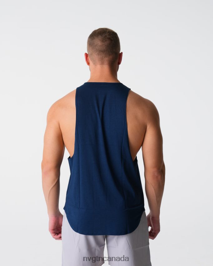 NVGTN Tops Men Pulse Edge Tank Navy HJXFTJ775