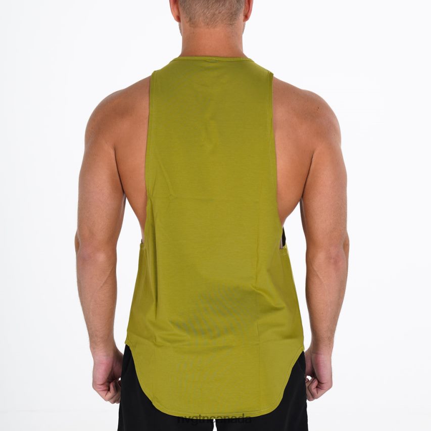 NVGTN Tops Men Pulse Edge Tank Olive HJXFTJ808