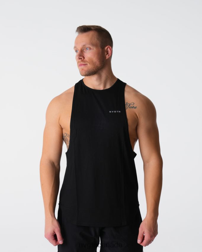 NVGTN Tops Men Tech Edge Tank Black HJXFTJ765