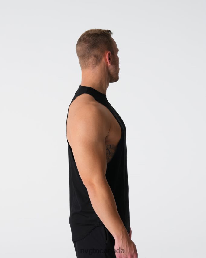 NVGTN Tops Men Tech Edge Tank Black HJXFTJ765