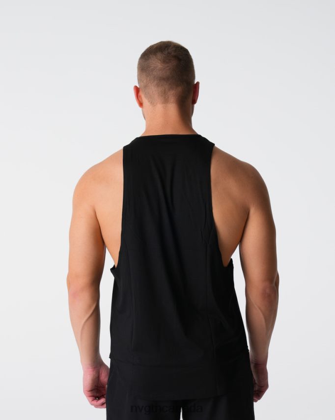 NVGTN Tops Men Tech Edge Tank Black HJXFTJ765