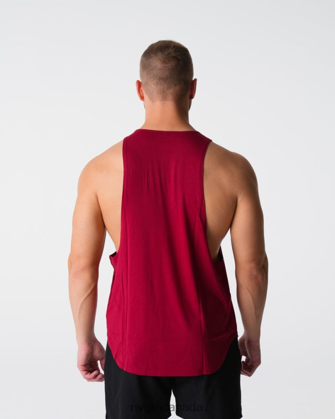 NVGTN Tops Men Tech Edge Tank Crimson HJXFTJ766