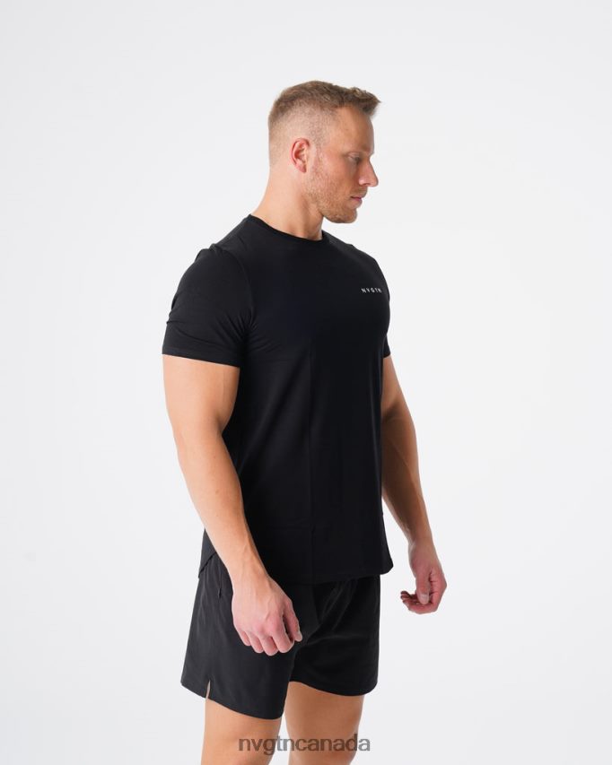 NVGTN Tops Men Pulse Fitted Tee Black HJXFTJ767