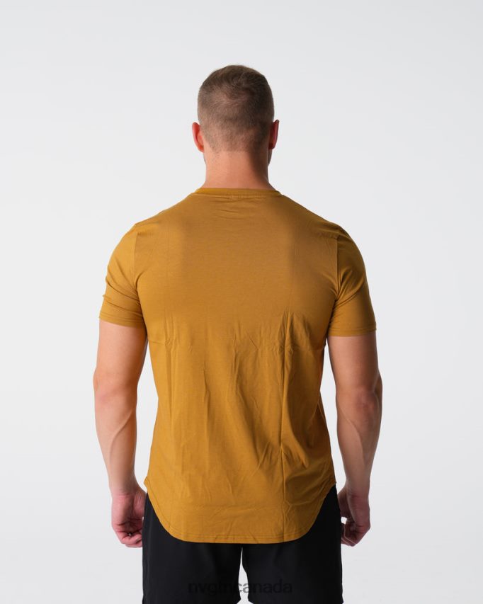 NVGTN Tops Men Pulse Fitted Tee Bronze HJXFTJ771