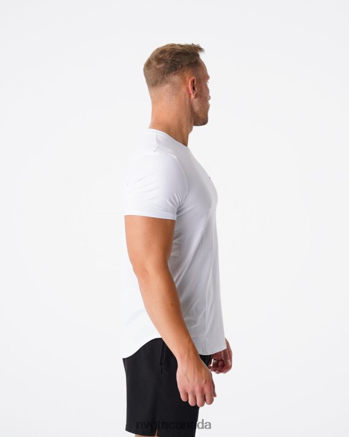 NVGTN Tops Men Pulse Fitted Tee White HJXFTJ768