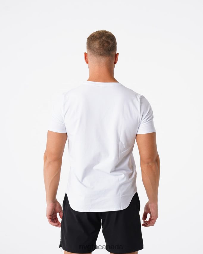 NVGTN Tops Men Pulse Fitted Tee White HJXFTJ768