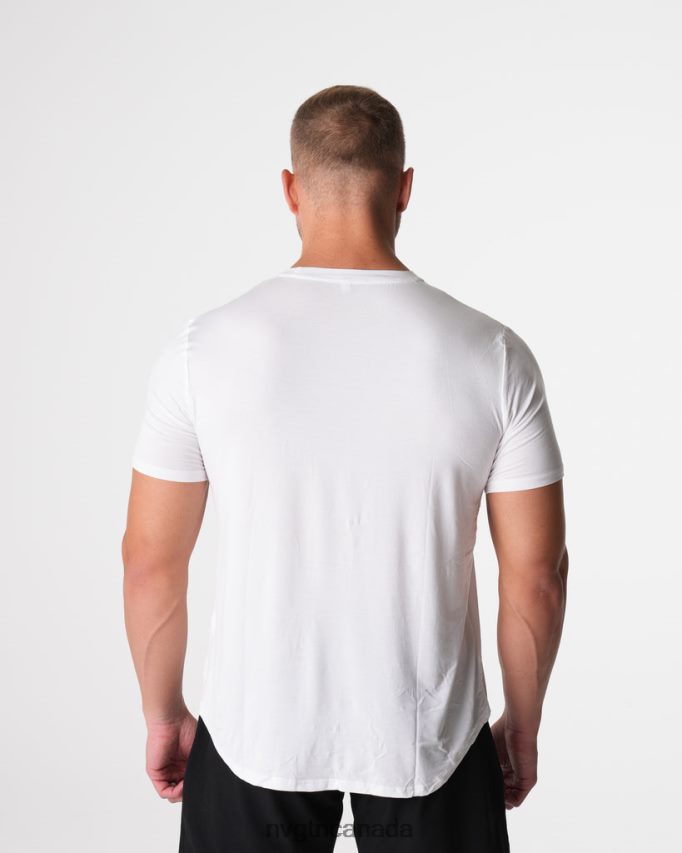 NVGTN Tops Men Tech Fitted Tee White HJXFTJ758