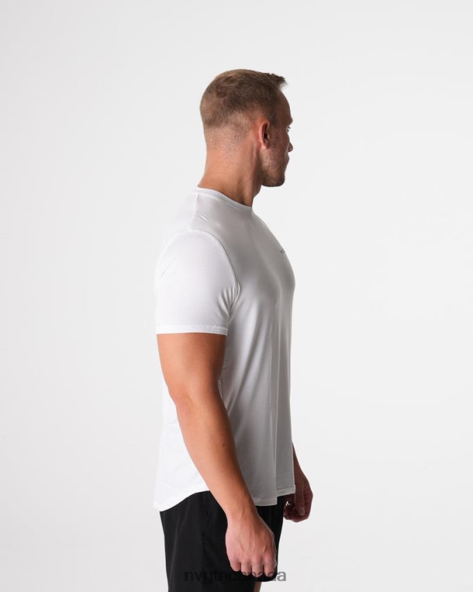 NVGTN Tops Men Tech Fitted Tee White HJXFTJ758