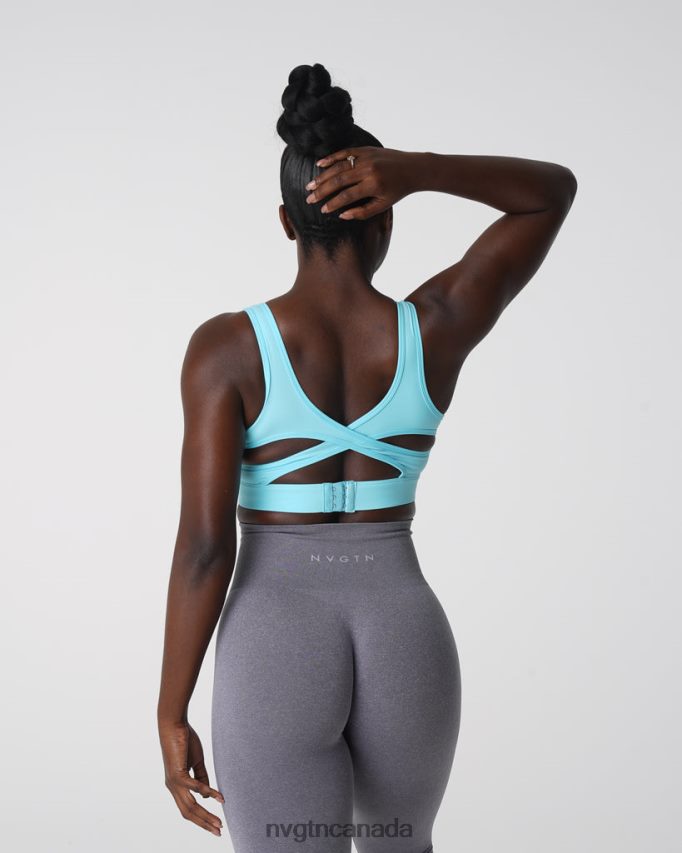 NVGTN Fitness Women Allure Bra Capri Blue HJXFTJ97