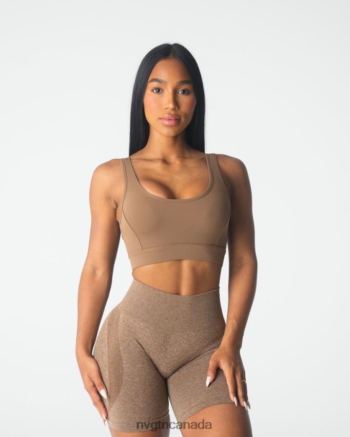 NVGTN Fitness Women Allure Bra Mocha HJXFTJ92