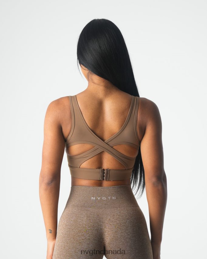NVGTN Fitness Women Allure Bra Mocha HJXFTJ92