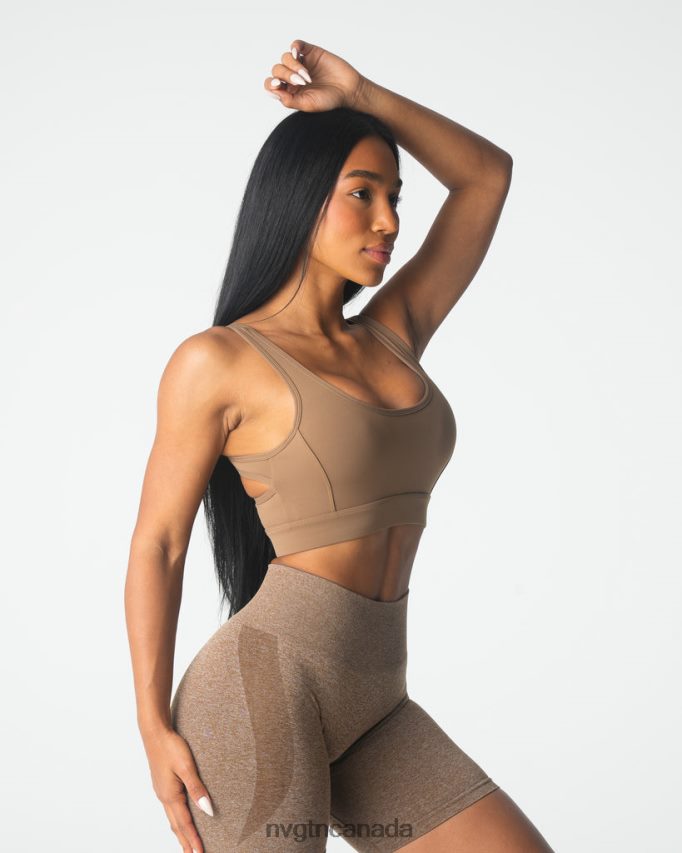 NVGTN Fitness Women Allure Bra Mocha HJXFTJ92