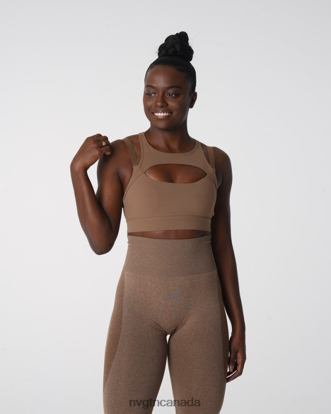 NVGTN Fitness Women Apex Bra Mocha HJXFTJ152