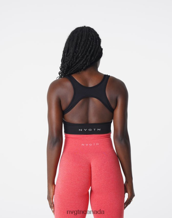 NVGTN Fitness Women Eclipse Seamless Bra Black HJXFTJ107