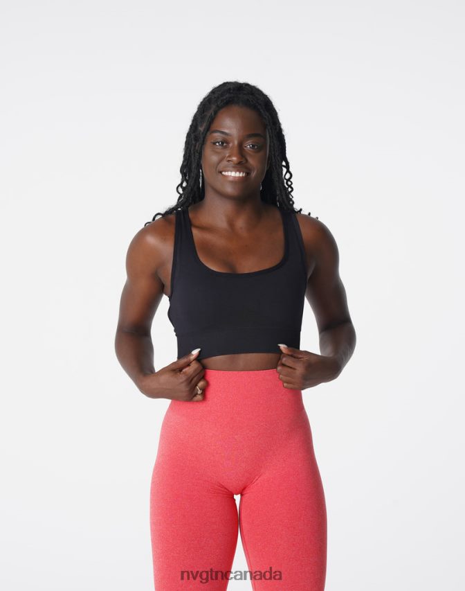 NVGTN Fitness Women Eclipse Seamless Bra Black HJXFTJ107