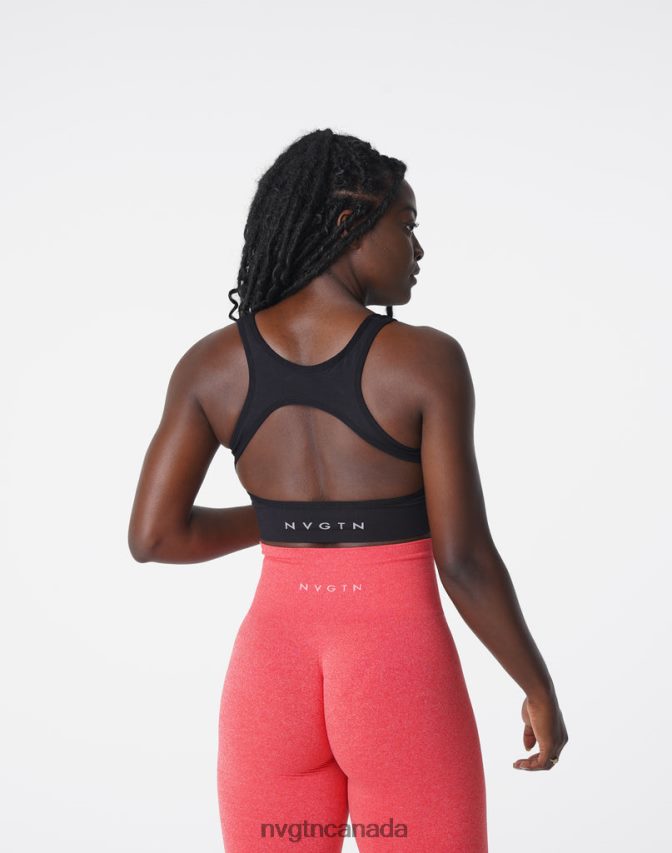 NVGTN Fitness Women Eclipse Seamless Bra Black HJXFTJ107