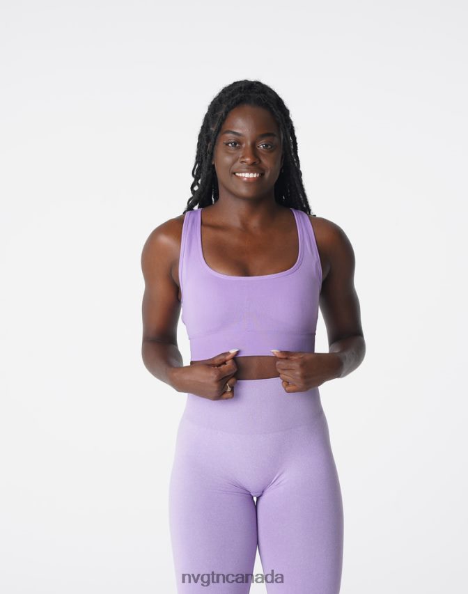 NVGTN Fitness Women Eclipse Seamless Bra Iris HJXFTJ186